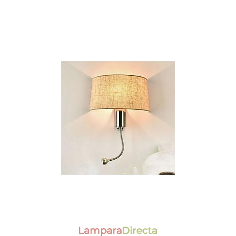 Lámpara de tela para pasillo de habitación de hotel, lámpara de noche con interruptor americano