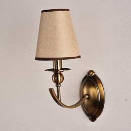 Apliques de pared con luz descendente, tradicionales, clásicos, galvanizados, con protección ocular
