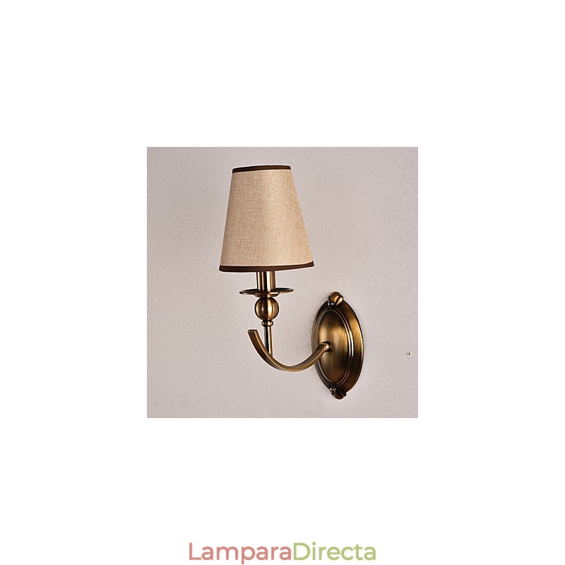 Apliques de pared con luz descendente, tradicionales, clásicos, galvanizados, con protección ocular