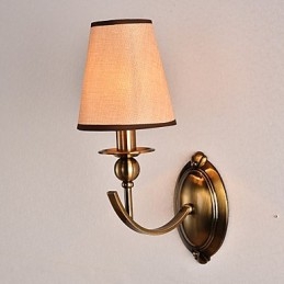 Apliques de pared con luz descendente, tradicionales, clásicos, galvanizados, con protección ocular