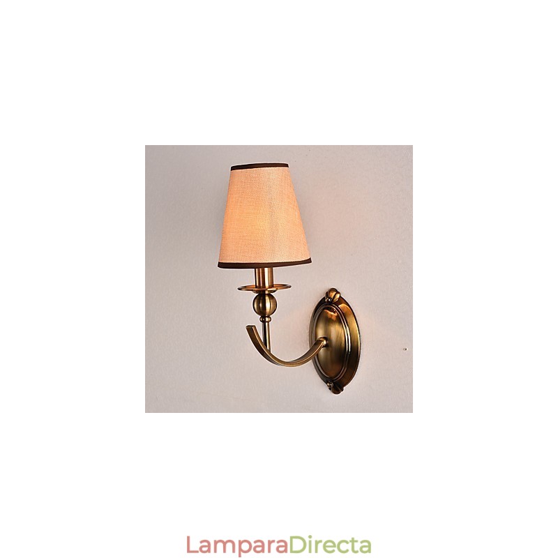 Apliques de pared con luz descendente, tradicionales, clásicos, galvanizados, con protección ocular
