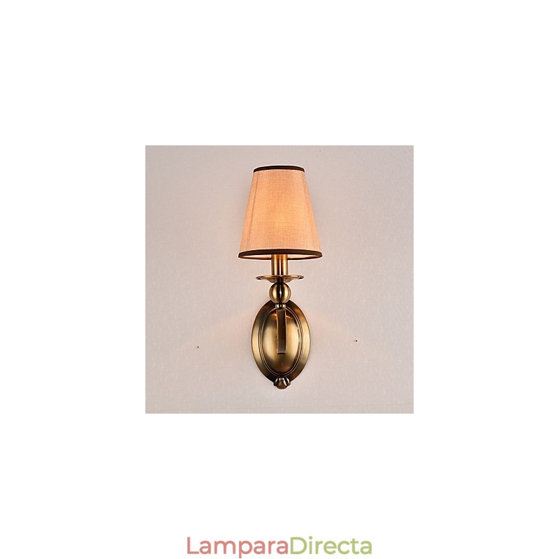 Apliques de pared con luz descendente, tradicionales, clásicos, galvanizados, con protección ocular