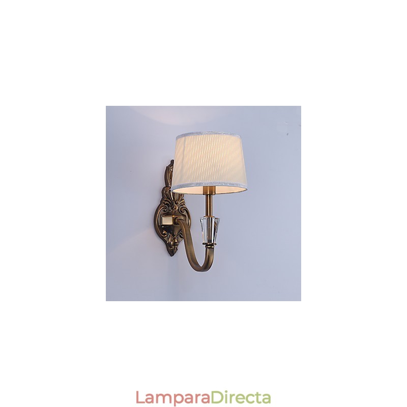 Apliques de pared con luz descendente, tradicionales, clásicos, galvanizados, con protección ocular