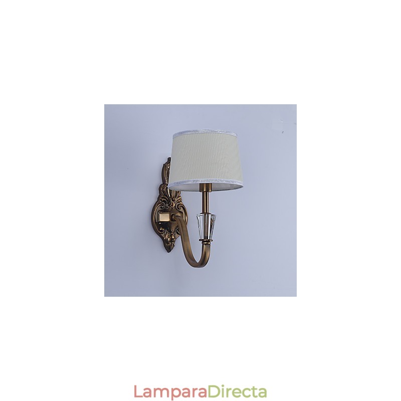 Apliques de pared con luz descendente, tradicionales, clásicos, galvanizados, con protección ocular