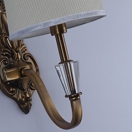 Apliques de pared con luz descendente, tradicionales, clásicos, galvanizados, con protección ocular