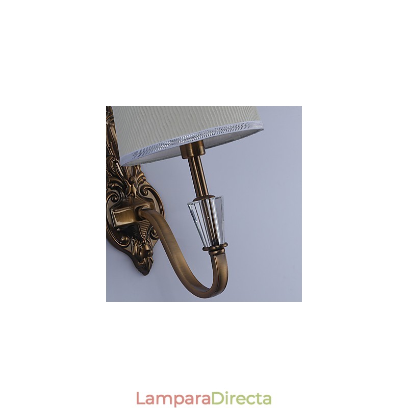 Apliques de pared con luz descendente, tradicionales, clásicos, galvanizados, con protección ocular