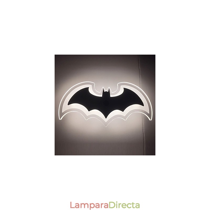 Lámpara de pared de acrílico moderna con forma de murciélago, lámpara de noche, apliques de pared, luces de pasillo