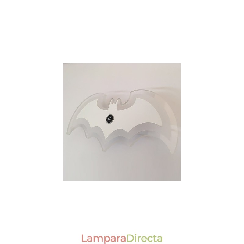 Lámpara de pared de acrílico moderna con forma de murciélago, lámpara de noche, apliques de pared, luces de pasillo