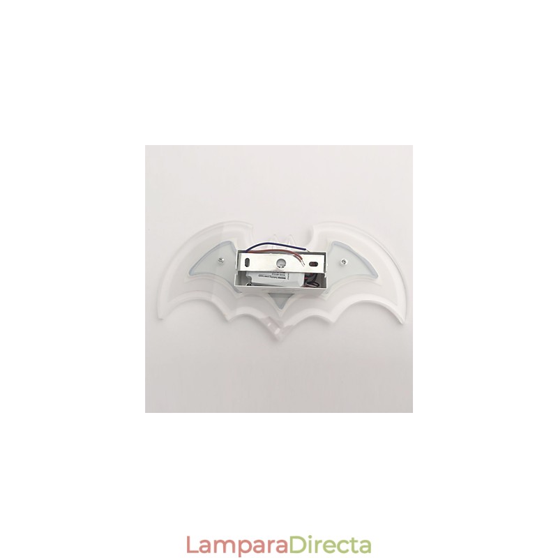 Lámpara de pared de acrílico moderna con forma de murciélago, lámpara de noche, apliques de pared, luces de pasillo