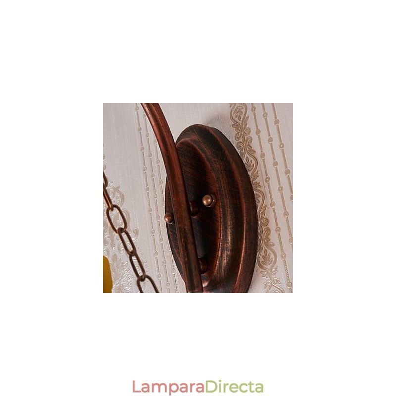 Apliques de pared de estilo mini con pintura rústica tipo cabaña.