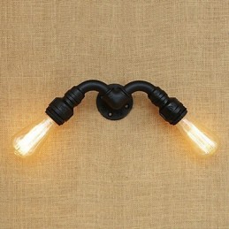 Aplique de pared con luz ambiental estilo mini con pintura retro campestre