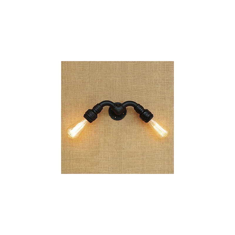 Aplique de pared con luz ambiental estilo mini con pintura retro campestre