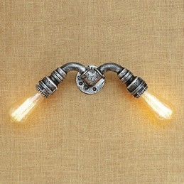 Aplique de pared con luz ambiental estilo mini con pintura retro campestre