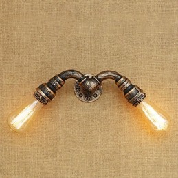 Aplique de pared con luz ambiental estilo mini con pintura retro campestre