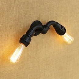 Aplique de pared con luz ambiental estilo mini con pintura retro campestre