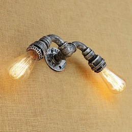 Aplique de pared con luz ambiental estilo mini con pintura retro campestre