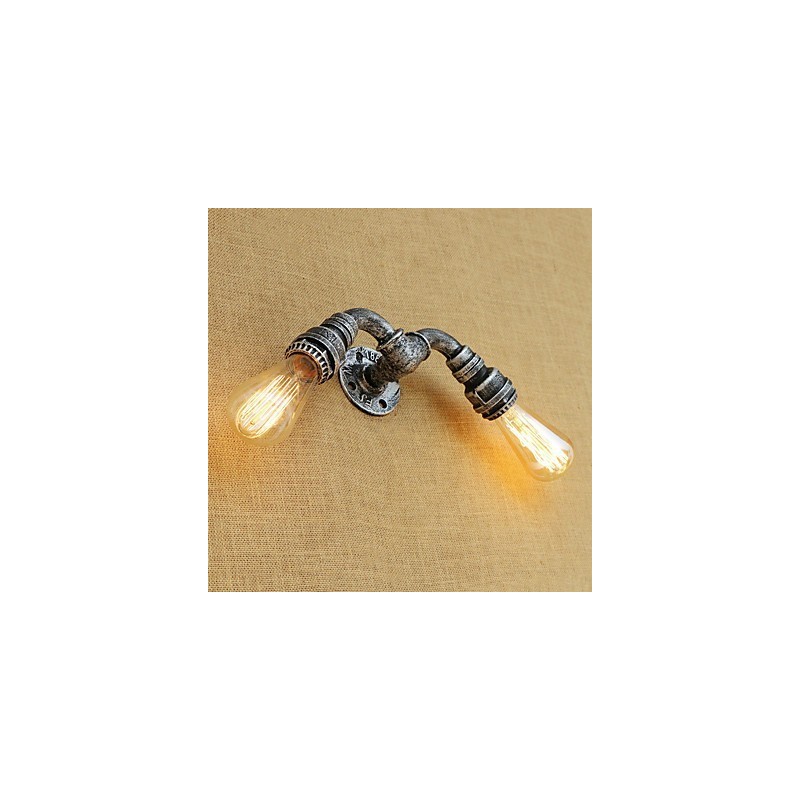 Aplique de pared con luz ambiental estilo mini con pintura retro campestre