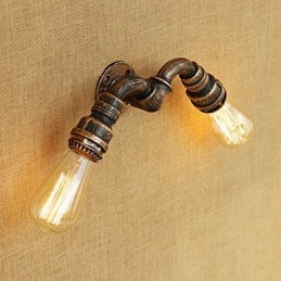 Aplique de pared con luz ambiental estilo mini con pintura retro campestre