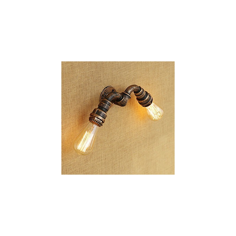 Aplique de pared con luz ambiental estilo mini con pintura retro campestre
