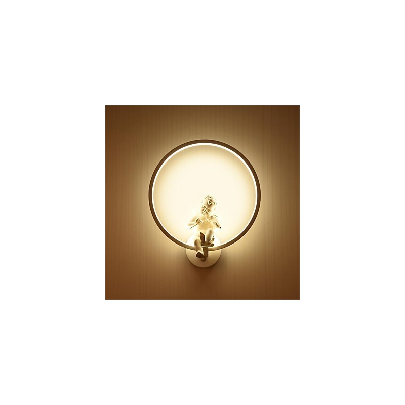 Apliques de pared con luz ambiental moderna y contemporánea integrada para estilo mini.