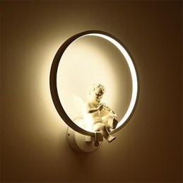 Apliques de pared con luz ambiental moderna y contemporánea integrada para estilo mini.