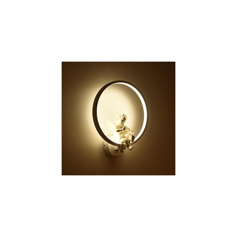 Apliques de pared con luz ambiental moderna y contemporánea integrada para estilo mini.