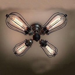 Lámpara empotrada de metal con pintura estilo mini vintage
