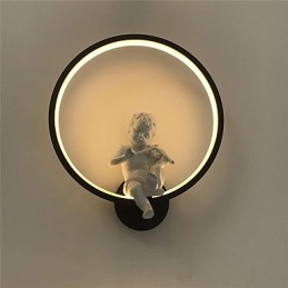 Apliques de pared con luz ambiental moderna y contemporánea integrada para estilo mini.
