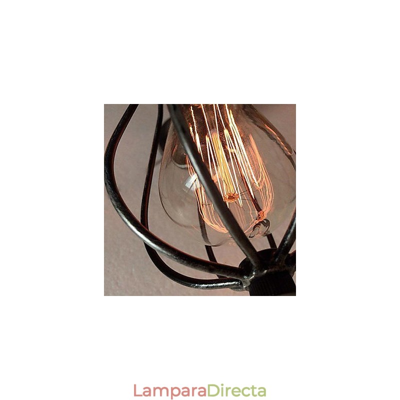 Lámpara empotrada de metal con pintura estilo mini vintage