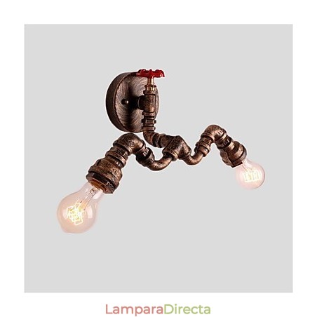 Lámparas de pared de tubo industriales vintage, luces creativas, iluminación decorativa para restaurante, cafetería y bar, con acabado pintado de 2 luces. Lámparas de pared de tubo industriales vintage, luces creativas, iluminación decorativa para restaurante, cafetería y bar, con acabado pintado de 2 luces.