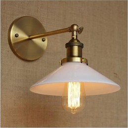 Lámpara de pared de estilo moderno, contemporáneo, estilo campestre, retro, de latón antiguo, ideal para iluminación ambiental de estilo mini.