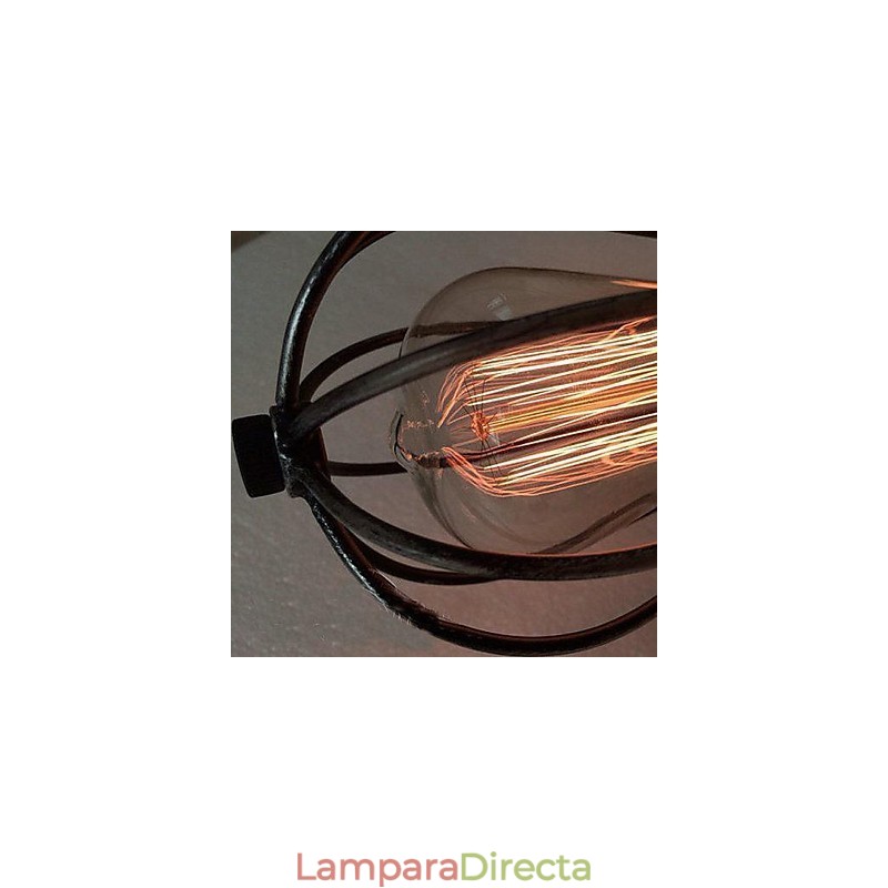 Lámpara empotrada de metal con pintura estilo mini vintage