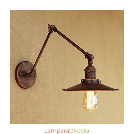 Lámpara de techo con luz ambiental de brazo oscilante estilo mini estilo cabaña rústica estilo retro Lámpara de techo con luz ambiental de brazo oscilante estilo mini estilo cabaña rústica estilo retro