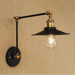 Lámpara de techo con luz ambiental de brazo oscilante estilo mini estilo cabaña rústica estilo retro
