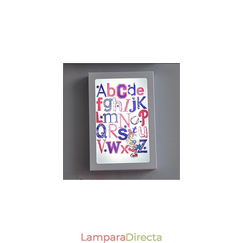 Pintura contemporánea moderna integrada para apliques de pared con luz ambiental.