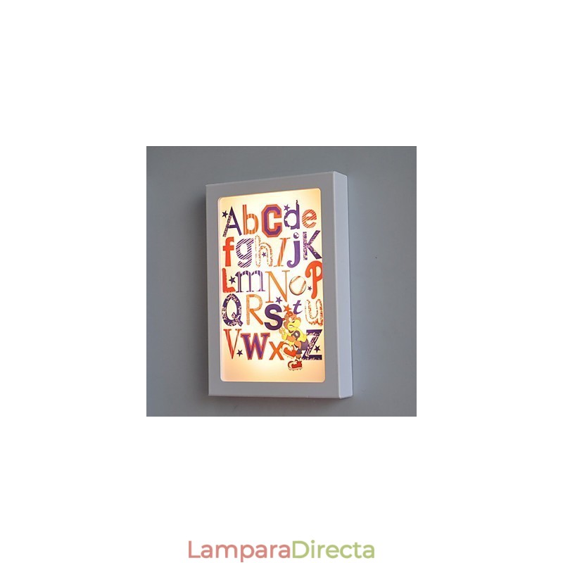 Pintura contemporánea moderna integrada para apliques de pared con luz ambiental.