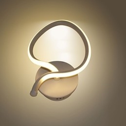 Lámpara de pared minimalista moderna, lámpara de noche, lámpara de pasillo creativa, iluminación de aluminio