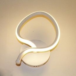 Lámpara de pared minimalista moderna, lámpara de noche, lámpara de pasillo creativa, iluminación de aluminio