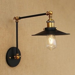 Aplique de pared de latón vintage industrial, lámpara de pared, iluminación para el hogar, decoración de interiores, aplique de pared