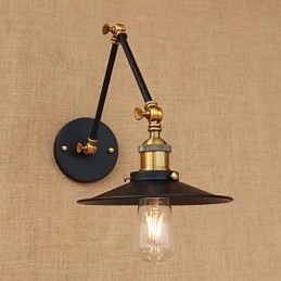 Aplique de pared de latón vintage industrial, lámpara de pared, iluminación para el hogar, decoración de interiores, aplique de pared