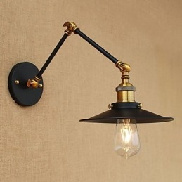 Aplique de pared de latón vintage industrial, lámpara de pared, iluminación para el hogar, decoración de interiores, aplique de pared