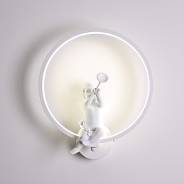 Apliques de pared con luz ambiental moderna y contemporánea integrada para estilo mini.