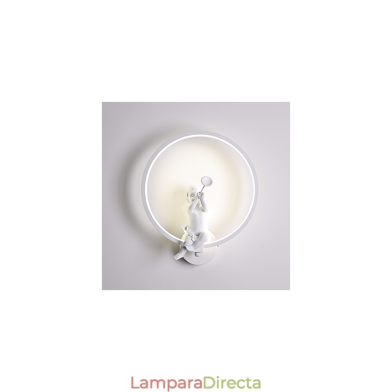 Apliques de pared con luz ambiental moderna y contemporánea integrada para estilo mini.