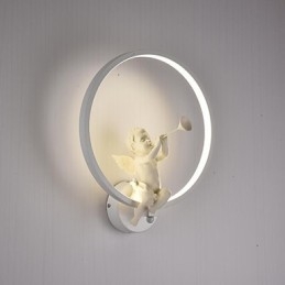 Apliques de pared con luz ambiental moderna y contemporánea integrada para estilo mini.