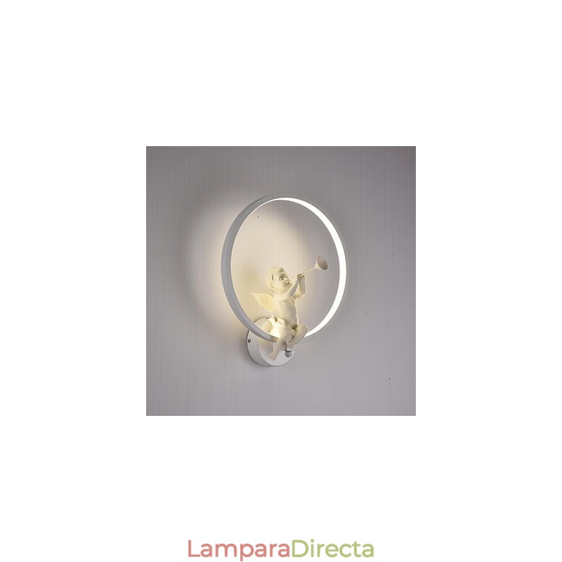Apliques de pared con luz ambiental moderna y contemporánea integrada para estilo mini.