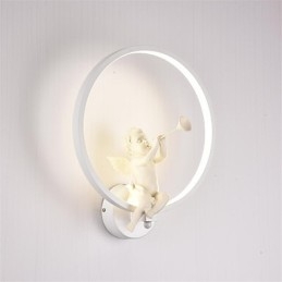 Apliques de pared con luz ambiental moderna y contemporánea integrada para estilo mini.