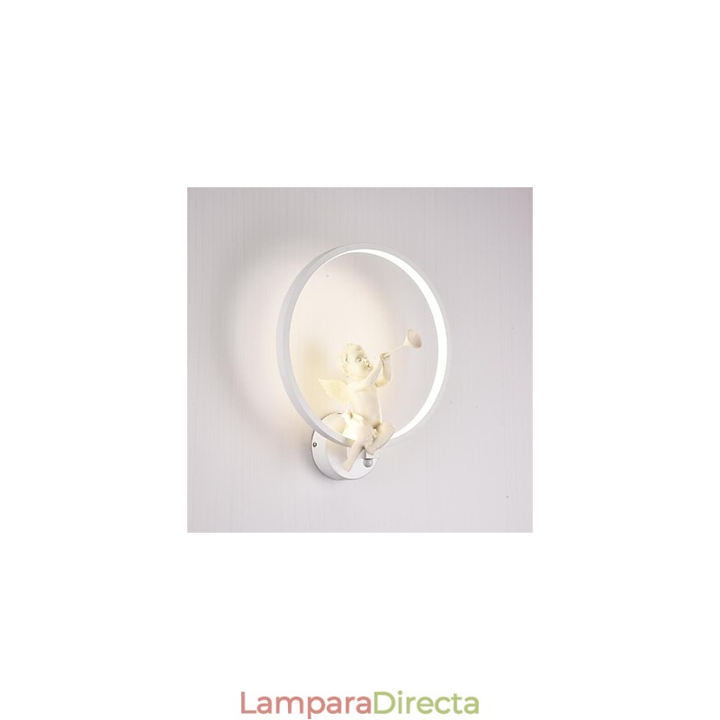 Apliques de pared con luz ambiental moderna y contemporánea integrada para estilo mini.