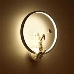 Apliques de pared con luz ambiental moderna y contemporánea integrada para estilo mini.