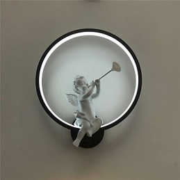 Apliques de pared con luz ambiental moderna y contemporánea integrada para estilo mini.