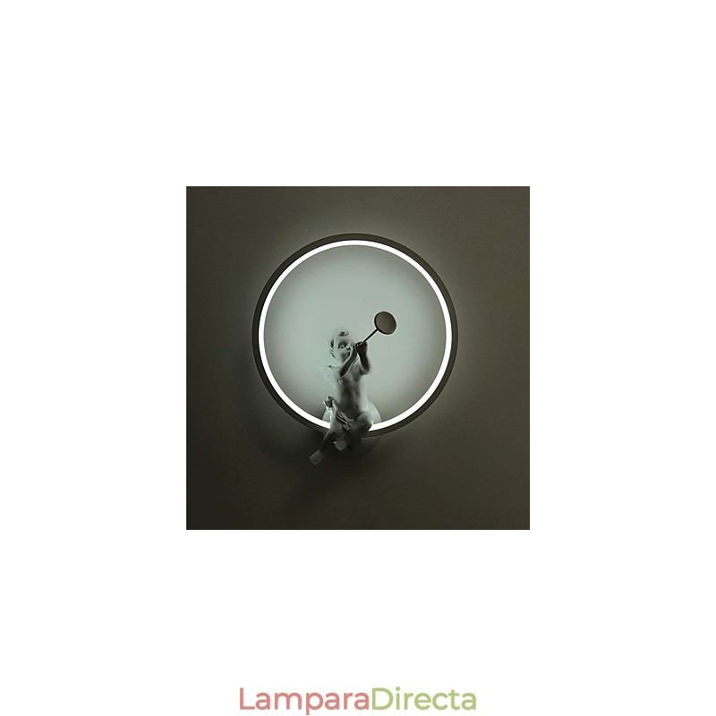 Apliques de pared con luz ambiental moderna y contemporánea integrada para estilo mini.